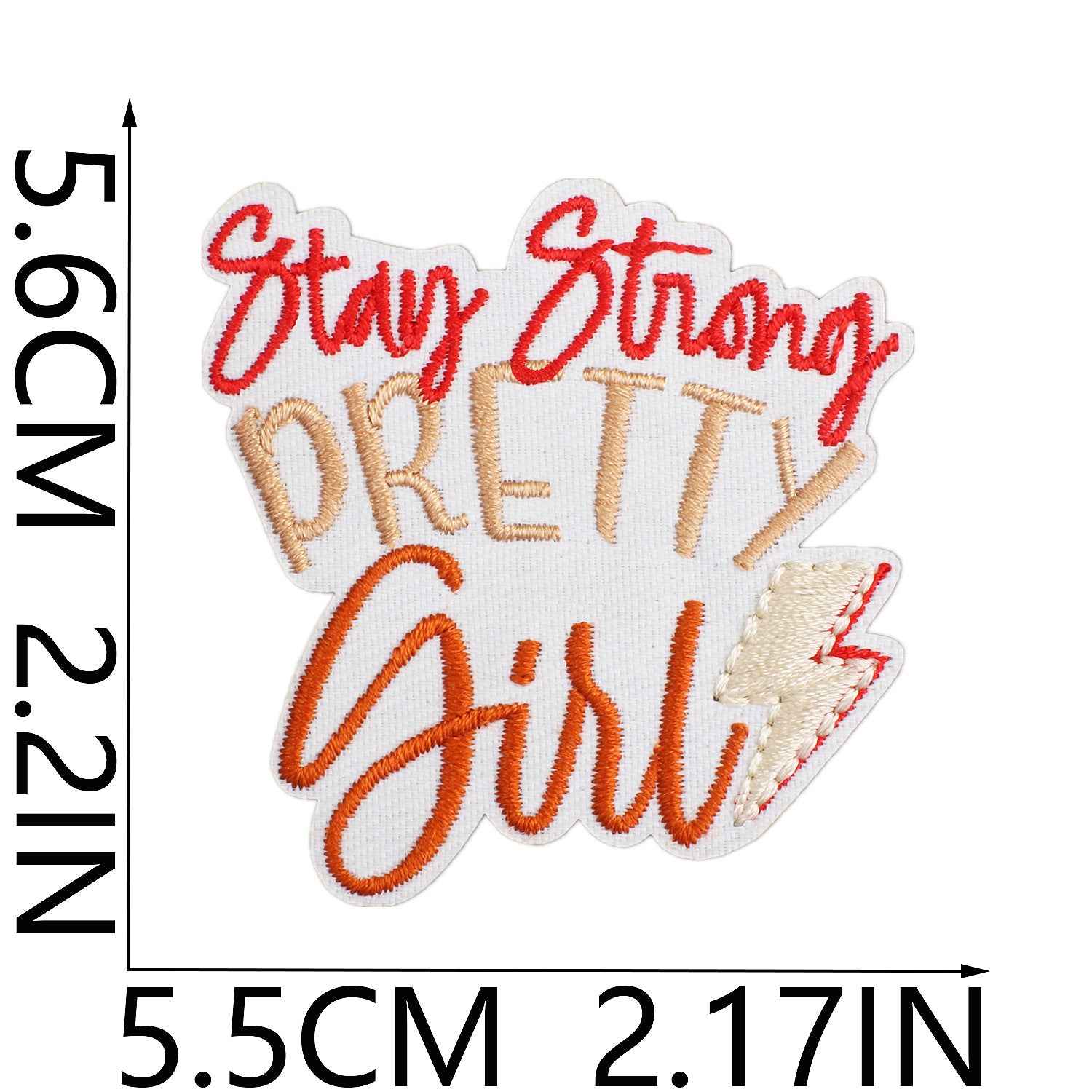 Wholesale Xiao Tian Inspirational Quotations Embroidery Cloth Sticker